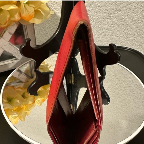 Louis Vuitton Red Epi Leather Wallet MI0901 Made in France of 1991 - Picture 10 of 13